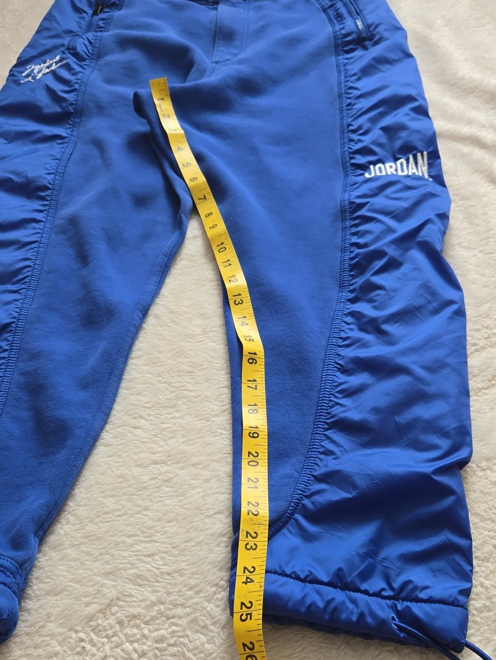 Jordan Blue & Black Tracksuit Set Windbreaker Hoodie Sweatpants Size L
